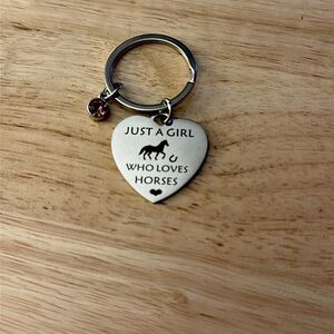 Horse lover key ring
